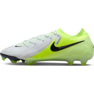 Imagem de Nike Tênis masculino com cadarço Phantom GX II Elite FG, MTLCSILVERBLACK-VOLT, 45 EU