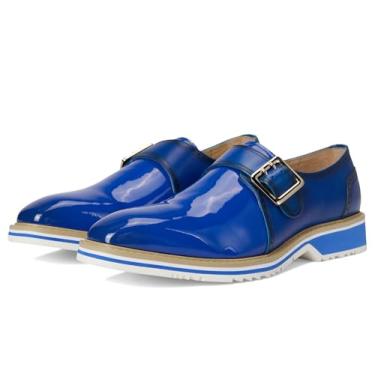 Imagem de STACY ADAMS Mocassim masculino Bartram Monk Strap, Azul, 42