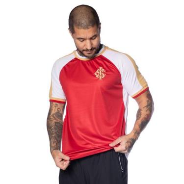 Imagem de Camiseta Masculina Inter Lotus Goldy Escudo Bordado Vermelha