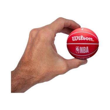 Imagem de Mini Bola Basquete Wilson NBA Dribbler, Chicago bulls vermelha