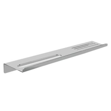 Imagem de Prateleira Suporte Para Banheiro Grega Aço Inox 70cm - Grego Metal, Es
