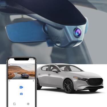 Imagem de Fitcamx 4K Dash Cam Adequada para Mazda 3 2024 2025 Select Sport Premium Plus Turbo Carbon Edition Preferred, OEM Estilo, 2160P UHD Vídeo, WiFi, Loop Gravação, Parking Mode, Plug&Play, 64GB Cartão