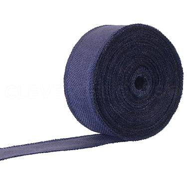 Imagem de CleverDelights Fita de serapilheira marinha de 6,3 cm - bordas com fio - 25 jardas - tecido de juta - fita de 6,5 polegadas