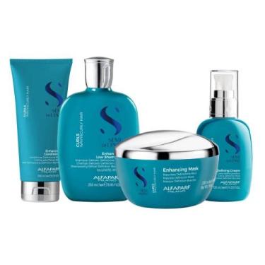 Imagem de Alfaparf Semi di Lino Curls Kit Home Care (4 Produtos)