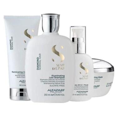 Imagem de Alfaparf Semi Di Lino Diamond Illuminating Kit Completo Pequeno