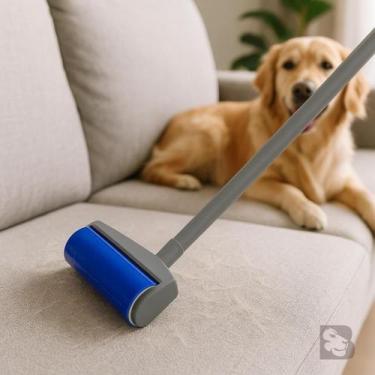 Imagem de Vassoura Rolo Tira Pelo Rolinho Adesivo Folhas Descartáveis Remoção Rá