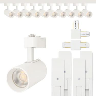 Imagem de Kit Trilho Eletrificado 4m Branco + 10 Spots Led 40w (Quente - Emenda Reta)