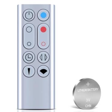 Imagem de Novo controle remoto de substituição para aquecedor purificador de ventilador Dyson HP00 HP01 Hot+Cool - com bateria, peça nº 967197-13, (sem magnético, prata)