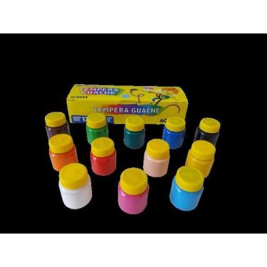 Imagem de Guache Acrilex com 12 cores 15ml