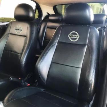 Imagem de Jogo Capa de Banco de COURO NISSAN VERSA 100% impermeavel - COURO 100%