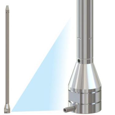 Imagem de Prolongador Alongador Bobinado Inox 60cm Para Haste Vareta Maria Mole 