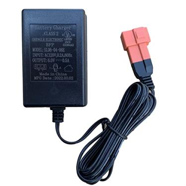 Imagem de Carregador de bateria de 6,0 V 0,5 A para brinquedos de passeio no carro, SL06-04-06E, adaptador de alimentação de bateria de 6 volts, plugue quadrado