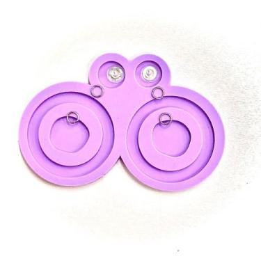 Imagem de R395 Molde de silicone brincos + acessórios resina decorar - confeitar