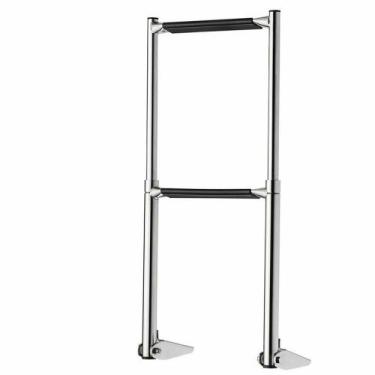 Imagem de Escada Telescópica Dobrável Em Aço Inox Com 2 Degraus - Marine Town