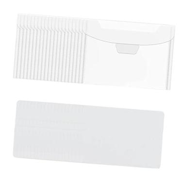 Imagem de rockible Painéis de armazenamento de carimbos transparentes, organizador de carimbos, bolsos decorativos grandes, suprimentos para scrapbooking, fabricação de, 20 Unidades