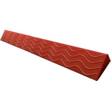 Imagem de Rampa De Soleira, Rampa De Acesso Portátil Para Cadeira De Rodas Idoor Rampa De Meio-fio Tapete De Plástico Para Idoor/outdoor Etrace, Red, H 7.5cm