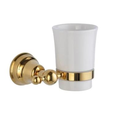 Imagem de Acessórios de banheiro em latão dourado, suporte para papel, porta-toalhas, saboneteira, toalheiro, gancho de vidro, ferragens opcionais, suporte para copos