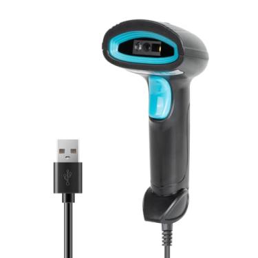 Imagem de Cuetpetlo TH17 Scanner de código de barras 2D com fio USB leitor de código de barras portátil scanner de código QR rápido e preciso para supermercado, varejo, armazém, inventário