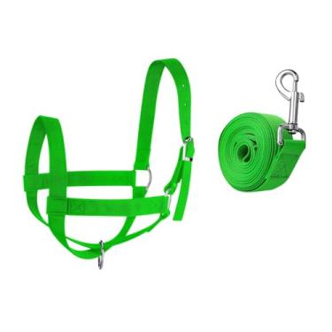 Imagem de oshhni Cabresto de Nylon para Vaca, Cabresto Ajustável para Vaca, Burro, Potro, Cabra, Profissional de Nylon para Cabra, para Bezerro, Arreios para Cavalo