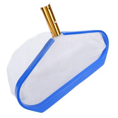 Imagem de Luqeeg Rede de escumadeira de piscina, lagoas de spas infantis materiais de limpeza, limpador de cabeça de rede de escumadeira de folhas com cesta de rede fina de alta densidade para suporte universal