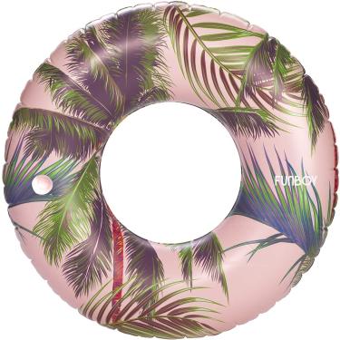 Imagem de FUNBOY Boia inflável gigante vintage vintage de 122 cm, jangada de luxo para festas de verão na piscina e entretenimento, grande