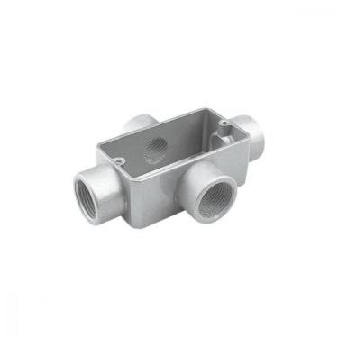 Imagem de Condulete fixo 1" tipo "X" - sem tampa / sem rosca / sem pintura - Tra