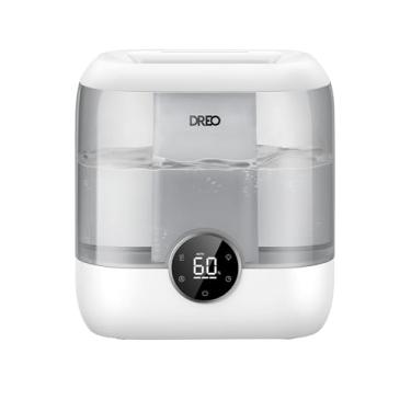 Imagem de Dreo Umidificadores 6L para quarto, umidificador ultrassônico silencioso de névoa fria com difusor, tempo de funcionamento de 60 horas para casa, berçário, planta, cinza