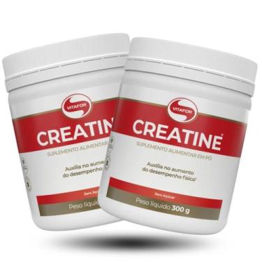 Imagem de Kit Vitafor 2x Creatina 300g 100% pura Monohidratada Vitafor