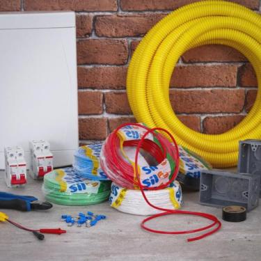 Imagem de Rolo Cabo Fio Elétrico Flexível 6mm 100m 750V Vermelho Sil