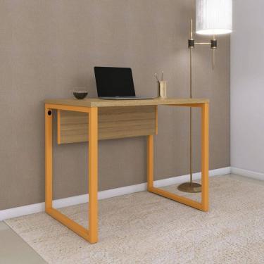 Imagem de Mesa para Escritório Industrial 90cm P25 Samba/Laranja Picasso