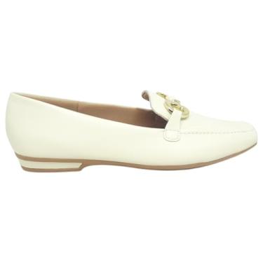 Imagem de Sapatilha Loafer Com Detalhe Usaflex UC05005 - Marfim - 39