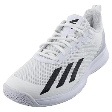 Imagem de adidas Tênis masculino Courtflash Speed, Branco/preto central/prata fosca, 42