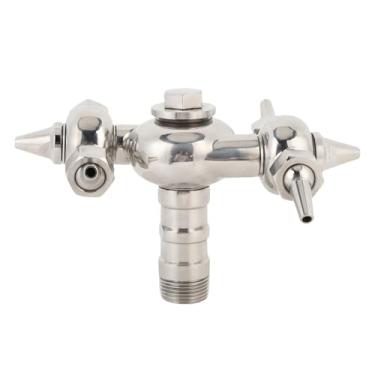 Imagem de FTVOGUE 360 Graus Chifre Bocal De Limpeza De Aço Inoxidável 360 ° Limpeza Spray Ball Canister Com Recoil Driven Design para Recipientes Barris Jardim Rega