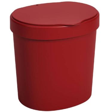 Imagem de Lixeira Basic Para Pia Com 2,5 Litros Vermelha - 10906-0465 - Coza