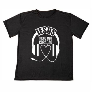 Imagem de Camisa Personalizada Jesus Coração Evangelico Igreja  Plus size - Rein