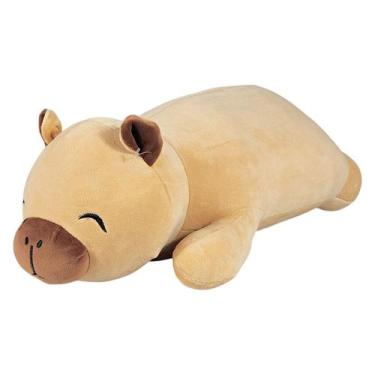 Imagem de Capivara De Pelúcia Deitada Almofada 50Cms - Fizzy