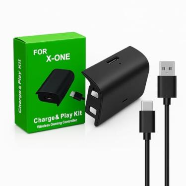 Imagem de Bateria Recarregável Ni-MH 58000mAh para Controle Xbox One – Cabo USB Incluso, 2.7V, Carga Rápida de 3 a 4 Horas e Longa Duração