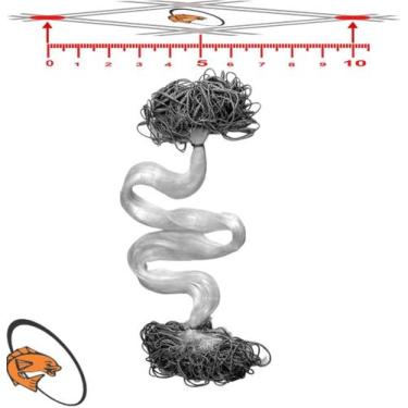 Imagem de Rede de Pesca Malha 10 (50mm) Comp. 20 Metros Redinha Pronta - CASA DA