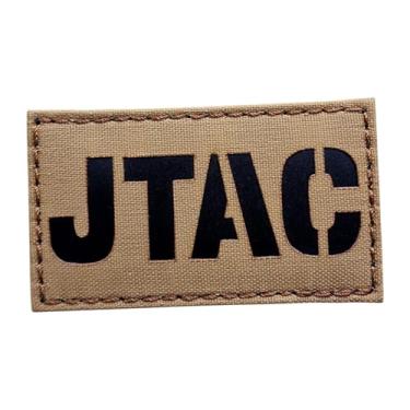 Imagem de Coyote Brown Tan JTAC Joint Terminal Attack Controller Air Support FAC Infrared IR 3,5x2 Patch de fixação tática