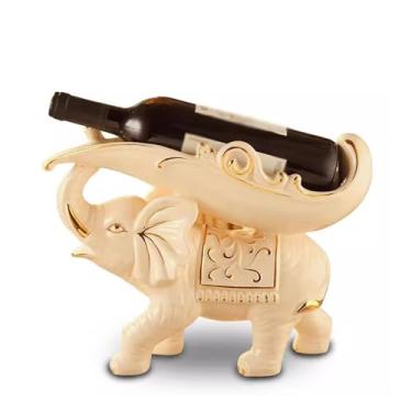 Imagem de Suporte de vinho para armazenamento de vinhos, pingente, presentes decorativos para casa, suporte de TV de cerâmica criativo, elefante, refrigerador de vinho, sala de estar, prateleiras de vinho