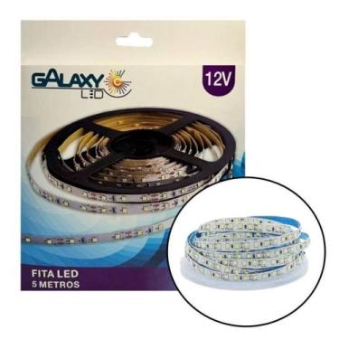 Imagem de Fita Led 2835 120 Leds 12v 6500k Branco Frio - 5mts - GALAXY