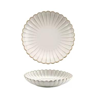 Imagem de Lata de lixo Prato de cerâmica doméstico branco, utensílios de mesa, restaurante, cozinha, redondo, jantar, salada, prato de sobremesa, cor sólida, prato profundo, prato plano(B,002)