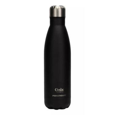 Imagem de Garrafa Térmica 500 Ml Em Aço Inox Inquebrável 12Hrs Preto