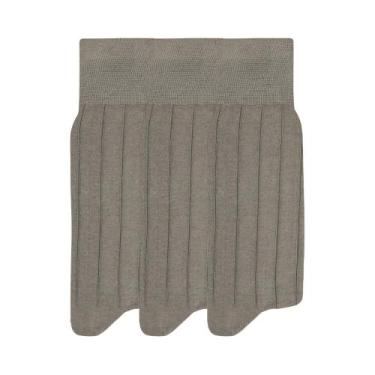 Imagem de Kit 3 Pares De Meia Social Cano Longo Canelada Mash Algodão Cotton, Ca