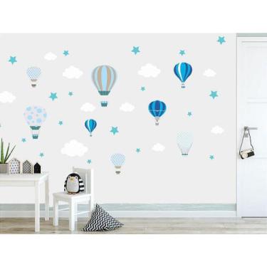 Imagem de Adesivo de Parede Infantil Balão e Estrela - Decoração Criativa - Idei