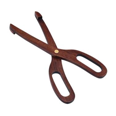 Imagem de FytStycale Pinças de cozinha de madeira para sobremesas, pinças antiaderentes para massas, leves para pão e churrasco, para salada para churrasco, confeitaria