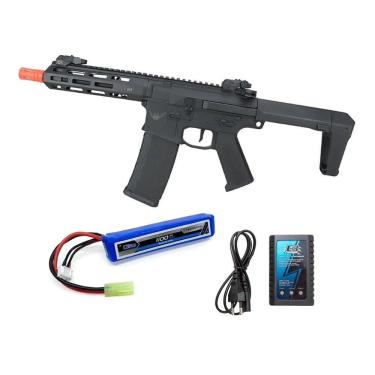 Imagem de Rifle Airsoft Aeg M4 M904g Pdw Bradok+bateria+carregador