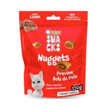 Imagem de kIT Petisco Snack Quatree Gatos Nuggets Bola de Pelo 150 gr, 01un carn