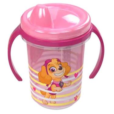 Imagem de Copo Patrulha Canina Treinamento Bebê Criança Alça Tampa - Plasutil