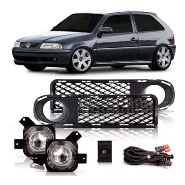 Imagem de Kit farol milha auxiliar gol g3 1999 a 2003 c/ grade fase 1 - SP ACESS